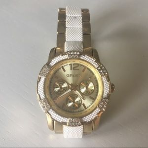✨ Gruen White and Gold Watch ✨